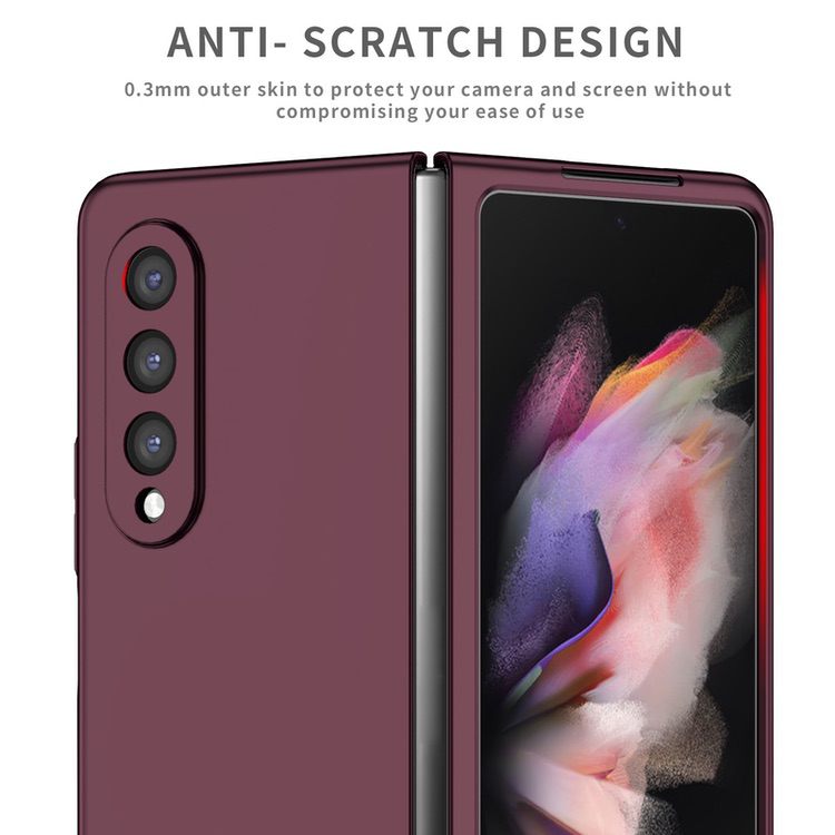 Samsung Galaxy Z Fold 4 5G Case Slim Design Protective - Wine Red