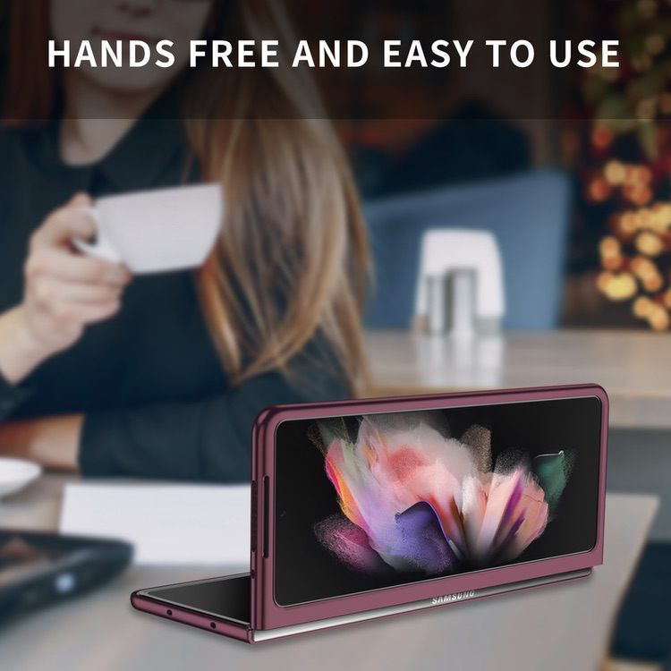 Samsung Galaxy Z Fold 4 5G Case Slim Design Protective - Wine Red