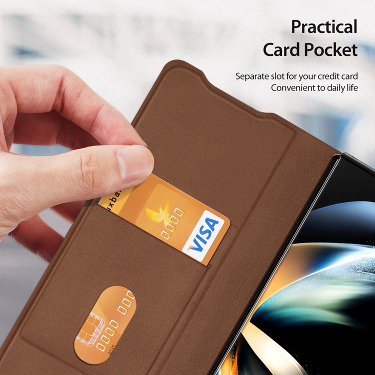 Samsung Galaxy Z Fold 4 Case DUX DUCIS Bril Series Shockproof - Brown