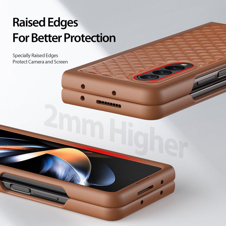 Samsung Galaxy Z Fold 4 Case DUX DUCIS Venice Series Shockproof - Brown