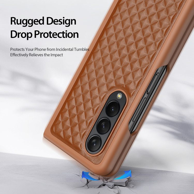 Samsung Galaxy Z Fold 4 Case DUX DUCIS Venice Series Shockproof - Brown