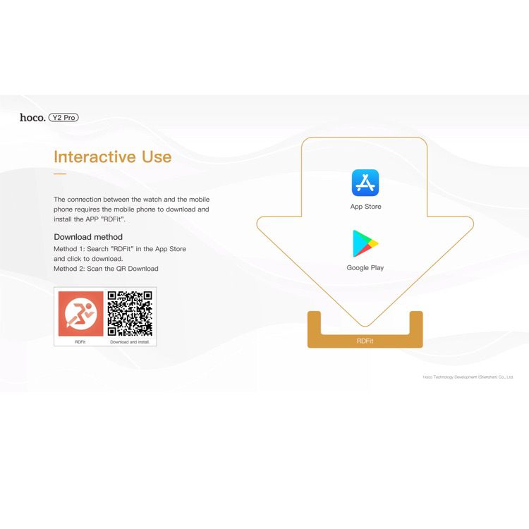 Smart Watch With Phone Call Heart Rate Sleep Monitor HOCO Sports Y2 Pro