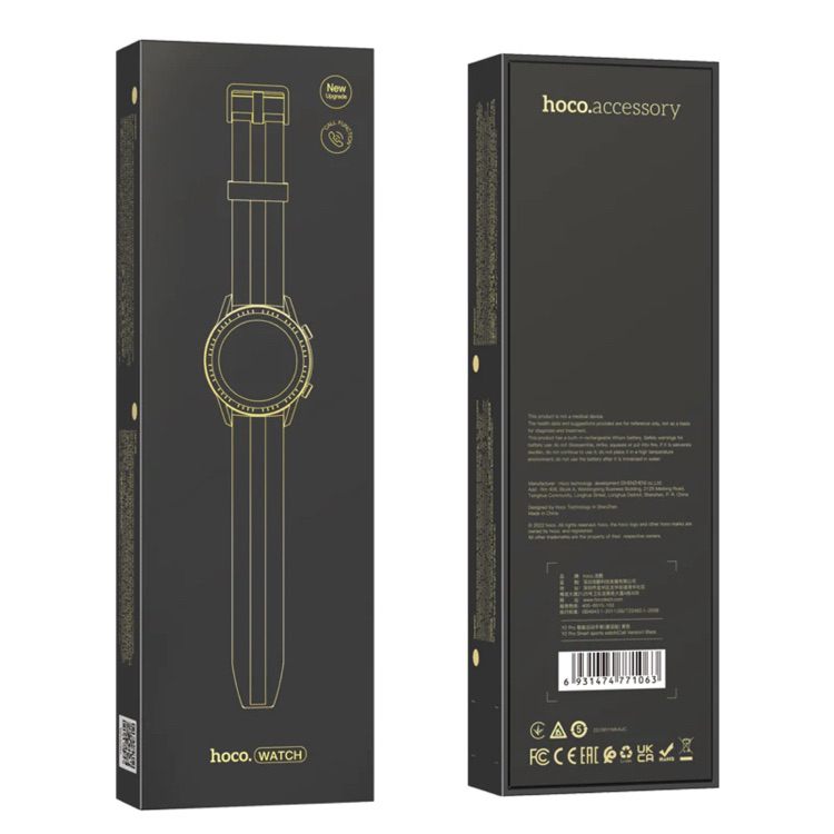 Smart Watch With Phone Call Heart Rate Sleep Monitor HOCO Sports Y2 Pro