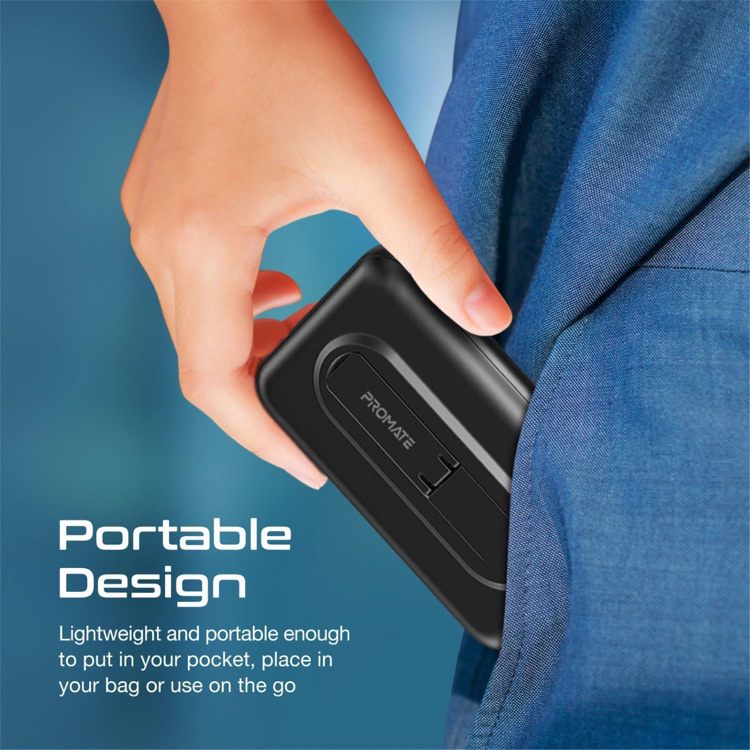 15W PROMATE 10000mAh Wireless Charging Power Bank Magnetic Qi