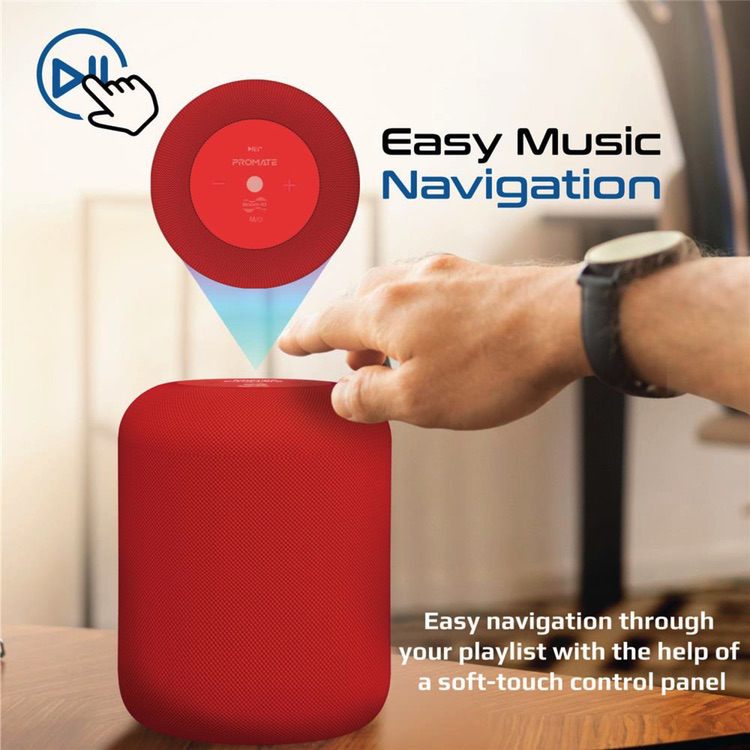 Wireless Speaker HD Bluetooth PROMATE BOOM-10 - Red