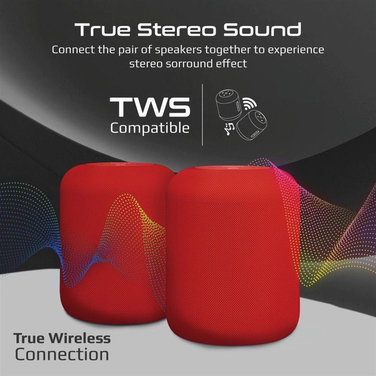 Wireless Speaker HD Bluetooth PROMATE BOOM-10 - Red