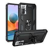 Xiaomi Redmi Note 10 Pro Case with Metal Ring Holder - Black